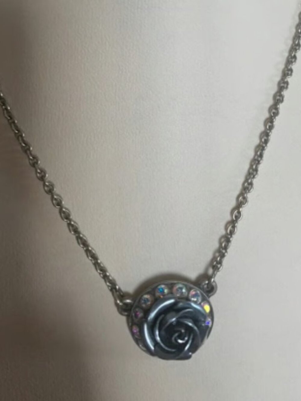 Sabika Blue Rose Daughter Necklace